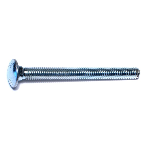 Midwest Fastener 3/8"-16 x 4" Zinc Plated Grade 5 Steel Coarse Thread Carriage Bolts 50PK 07507